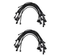 20 Piezas 4 Pines PWM Extensión de Ventilador Cable de Alimentación Conector Caso Macho A Hembra Cables Extensibles