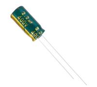 20 piezas 400V2.2UF 400V 2,2 UF 8 * 12MM condensador electrolítico de aluminio de baja ESR/impedancia de alta frecuencia
