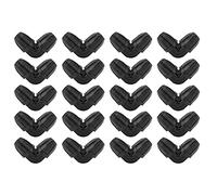 20 piezas 8/11 codo con cerradura adaptador de conector de manguera de jardín accesorios de riego por goteo de jardín conector de manguera ABS duradero para invernadero urbano