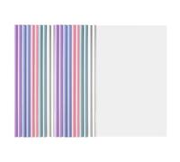 20 Piezas A4 Cubierta De Encuadernación De Informes, Carpeta De Barra Deslizante, Cubiertas De Informe A4, Deslizante Encuadernador, Plástico Carpeta De Archivos, Para Clasificación Documentos