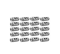 20 Piezas Abrazaderas de Cable de Alambre Ajustables 2/3 mm, Abrazaderas de Cable de Doble Orificio, Abrazaderas Bloqueo de Rosca, Accesorios de