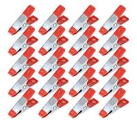 20 Piezas Abrazaderas de Resorte de Metal, Pinzas para Hacer Modelos, Pinzas para Ropa, Abrazaderas para Sujetar Ropa, Clips para Acampar, Carpintería, Herramienta de Modelado - 2 Pulgadas