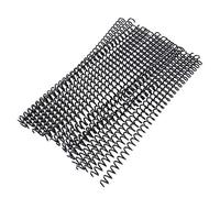 20 Piezas Anillo De Encuadernación De Plástico De Hojas Sueltas De 30 Agujeros, Anillo De Encuadernación, Anillos En Espiral De Resorte, para Encuadernación (11mm * 30 Hole-Black 20 Strips)