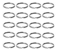 20 Piezas Anillos de Metal,Anillas para Llaveros,Anillas Llaveros 28mm,Anillo de Llavero Redondo,para Bricolaje, hogar, Coche, Llaves,Oficina Art y Artesanía(28mm)