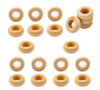 20 Piezas Anillos para Servilletas de Madera, Sonwaha Hechas a Mano Servilleteros de Madera Natural uego de Anillos Redondos para Servilletas Navidad Soportes para servilletas