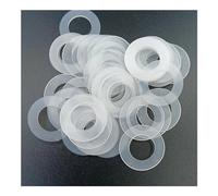 20 piezas arandela de nailon de plástico blanco, sellos espaciadores planos, junta de arandela, anillo M3 M3.5 M4 M5 M5.8 M6 M8 M10 M12 M14 M16 M18 M20(M16 x 28 x 1)