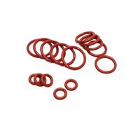 20 piezas arandela de sellado junta tórica resistente al calor silicona aceite Gel sílice CS 1/1, 5/2, 0mm anillo redondo VMQ rojo(OD 13mm CS 2mm)