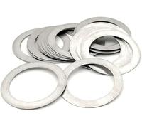 20 piezas arandela plana de acero inoxidable de 0,3mm junta ultrafina junta de ajuste de alta precisión M8-M15 cuña fina SUS310(10x14x0.3)