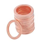 20 piezas arandelas de cobre juntas de sellado planas for automóviles anillos de placa M14 x 22mm x 1mm