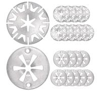 20 Piezas Arandelas de Metal,Arandela De Bloqueo De Estrella,Arandelas de Seguridad,Arandelas de Sujeción,para La Mayoría de Los Automóviles,Acero al Manganeso,Plateado (30mm)