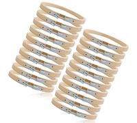 20 Piezas Bastidor para Bordar de 15 cm, Aro de Bordado de Madera para Punto de Cruz, Manualidades, Ganchillo, Costura,Bastidor de Madera para Bordar,Círculo de Bambú Redondo,6 pulgadas