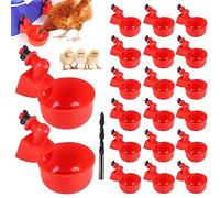 20 Piezas Bebedero Gallinas Automatico,Gallinas Bebedero DIY Agua para Pollos Automática Kit,Bebederos de Pollo para Aves Palomas Pollos Patos Hens