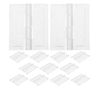 20 piezas Bisagra Transparente de Acrílico para Cajas Pequeñas y vitrinas | 4,5x3,8x0,7cm, con Orificios, Instalación DIY Fácil, para Proyectos Hobby y Muebles Pequeños
