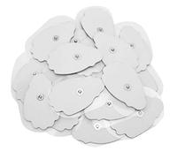 20 Piezas/Bolsa de Almohadillas de Electrodos para Máquina de Fisioterapia Masajeador TENS, Almohadillas de Gel de Reemplazo de Electrodos - Tipo de Botón de Tela No Tejida
