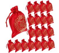 20 Piezas Bolsa De La Suerte Bolsa De as Para Envolver as De Joyería Con Cordón as De De Chino a China as De as