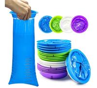 20 Piezas Bolsas Vomito Coche con Anilla, Hermético A Prueba de Fugas 1000ml Capacidad para Recolectar Vómitos, Bolsas para Náuseas y Mareo en Viajes Portátil para Niños, Adultos y Mujeres Embarazadas