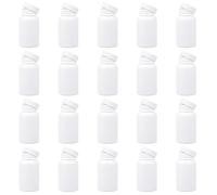 20 Piezas Botella De Píldora Vacía Polvos De Plástico Portátil Soporte De La Tableta Estuche Contenedor Para Farmacia Vitamina Polvos Sólidos Líquidos Medicina 100Ml