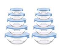 20 Piezas Botes Depósitos Cristal Set Aufbewahrungsdosen Herméticos con Tapa