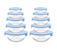20 Piezas Botes Depósitos Cristal Set Aufbewahrungsdosen Herméticos con Tapa