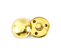 20 piezas botones de Metal de 15-25mm, botón de vástago de hongo redondo de latón Retro para ropa, botones de costura Diy, Oro, 20mm