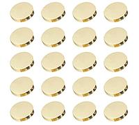 20 Piezas Botones de Metal Dorado 10mm para Abrigo de Lana, Costura Redonda, Camisas, Pantalones Y Chaquetas Hombre Y Mujer (Oro Claro)