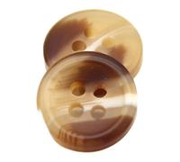 20 piezas botones de resina de camisa de cuerno de imitación marrón de 13mm perfectos para mangas de niños y pequeños accesorios decorativos de costura hechos a mano, Marrón, 13mm 20 piezas