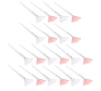20 Piezas Brocha de Abanico Cerdas Suaves y Mango Transparente | Diseñada para Polvo Blush y Peelings Glicólicos, Uso en Estudio o Viaje, Adecuado para Principiantes y Viajeros