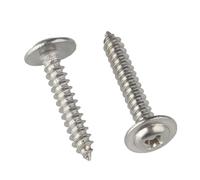 20 piezas cabeza redonda Phillips con arandela, tornillo autorroscante cruzado, M1.4-M5 de acero inoxidable 304, Cola afilada, M2.6x12mm