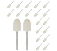 20 Piezas Cabezal de Pulido de Fieltro de Lana, Kit 3x10 MM | Resistente al Desgaste, Presión Uniforme, Quita Manchas y Rayas, para Accesorios y Detailing