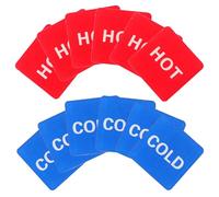 20 Piezas Cartel Acrílico de Frío y Calor para Baño y Cocina | Autoadhesivo, , Letras Claras E Iconos Grandes, para Grifos y Calentadores en Hogar