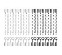 20 Piezas Cierres Para Pulseras, Con 20 Broche De Langosta, Cierres Collares, 4mm Enganches Pulseras, Cadena Acero Inoxidable, Adecuado Para Hacer Pulseras Y Joyas