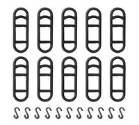 20 Piezas Cinta de Silicona para Luces de Bicicleta, Soporte para Teléfono, Anillos de Goma para Linternas y LED, con Ganchos Pequeños - Ideal para Fahrradlicht Halterung y Sigma Rücklicht Gummi