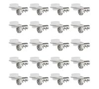 20 piezas clavijas de soporte for estante de muebles extraíbles con parachoques de silicona
