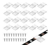20 Piezas Clip de Montaje Tira Led para Tiras de Luz 10mm de Ancho