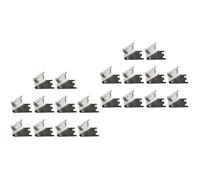20 Piezas Clips de Estante para Frigorífico 1,5mm | Curva Tipo Cola de Milano, Superficie Pulida, Sujeción Firme, para Estantes de Congelador y Hogar