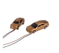 20 Piezas Coches de para modelo con Luces N Escala 1:150 para Maquetas de Tren y Escenarios Ferroviarios Plástico 12V