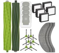 (20 piezas) Combo j7+ Repuestos Accesorios para iRobot Roomba Combo j7, Combo j7+, Combo j9+ y Combo 10 Max, 2 cepillos giratorios, 4 bolsas para el polvo, 3 mopas 5 filtros HEPA, 6 cepillos laterales