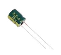20 piezas condensador electrolítico de aluminio de alta frecuencia 16V220UF baja ESR/impedancia tamaño 6 * 7 6 * 12MM 220UF 16V(6x7)