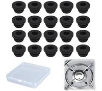 20 Piezas Conductos de Goma Pies de Goma Oxidado Pasacables de Goma de Protección Pies de Goma para Hornillos de Autocaravanas Compatibles con Barras de 5 mm de Dometic, Smev y Thetford
