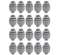 20 piezas Conector de conducto hermético a líquidos 1/2 pulgada NPT Nylon 6 Accesorios de conducto no metálicos Durable Alta resistencia a la tracción Instalación rápida para