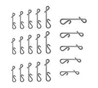 20 Piezas Conector sin Nudos Eslabón Giratorio Pesca Emerillones Imperdibles de Pesca Barril Giratorio de Seguridad Giratorio de Pesca Acero Inoxidable Conectadores Emerillones