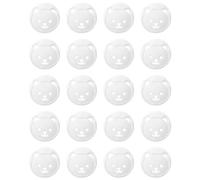 20 piezas cubierta de salida a prueba de niños 2 enchufes europeos protectores de zócalo para seguridad eléctrica Baby Proofing Home Office Use cubierta de zócalo a prueba de niños