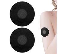 20 Piezas Cubiertas de Sensor, Impermeable Transpirable Protector de Sensor Parches Adhesivos para Sensor Freestyle Libre 2/3 para Nadar Ducharse (Negro)