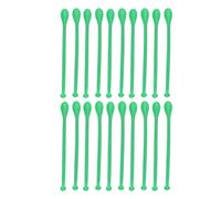 20 piezas cuchara de doble punta Mini cucharas de muestreo de plástico para laboratorio