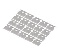 20 Piezas Cuchilla de Repuesto para Crimpadora de Red 14x12 MM | Pieza Compacta y Ligera, Color Plata, para Alicates de Red y Crimpado, Incluye Aceite