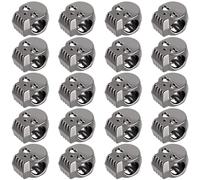 20 Piezas Cuentas de Calavera Halloween Tres Estilos Abalorios Calaveras Estilo Punk Beads Retro Aleación Europea Cuentas Accesorios para DIY Hacer Pulseras Collar (Negro)