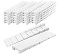 20 Piezas Cuñas para Muebles,Cuñas de Plástico,Cuñas Niveladoras Recortables,Cuñas de Compensación,con Puntos de Rotura Integrados,para Ajustar el Equilibrio de los Muebles,8 x 20 x 98mm