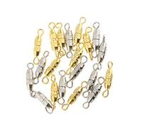 20 piezas de 12 x 3,5 mm para atornillar en cierres para joyas. Fabricación de descubrimientos artesanales muy práctica y popular. Operación fácil