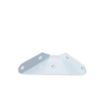20 piezas de acero inoxidable engrosado código colgante tres lados ángulo fijo gabinete muebles pieza conexión aerosol pintura blanca triángulo Para Estante(White)