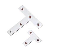 20 piezas de acero inoxidable, pieza conexión recta, código ángulo, en forma T, fijación hardware Para Armarios Mesas(80mm)